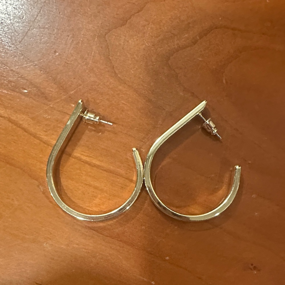 Gold Open Hoop Earrings - Women Jewelry